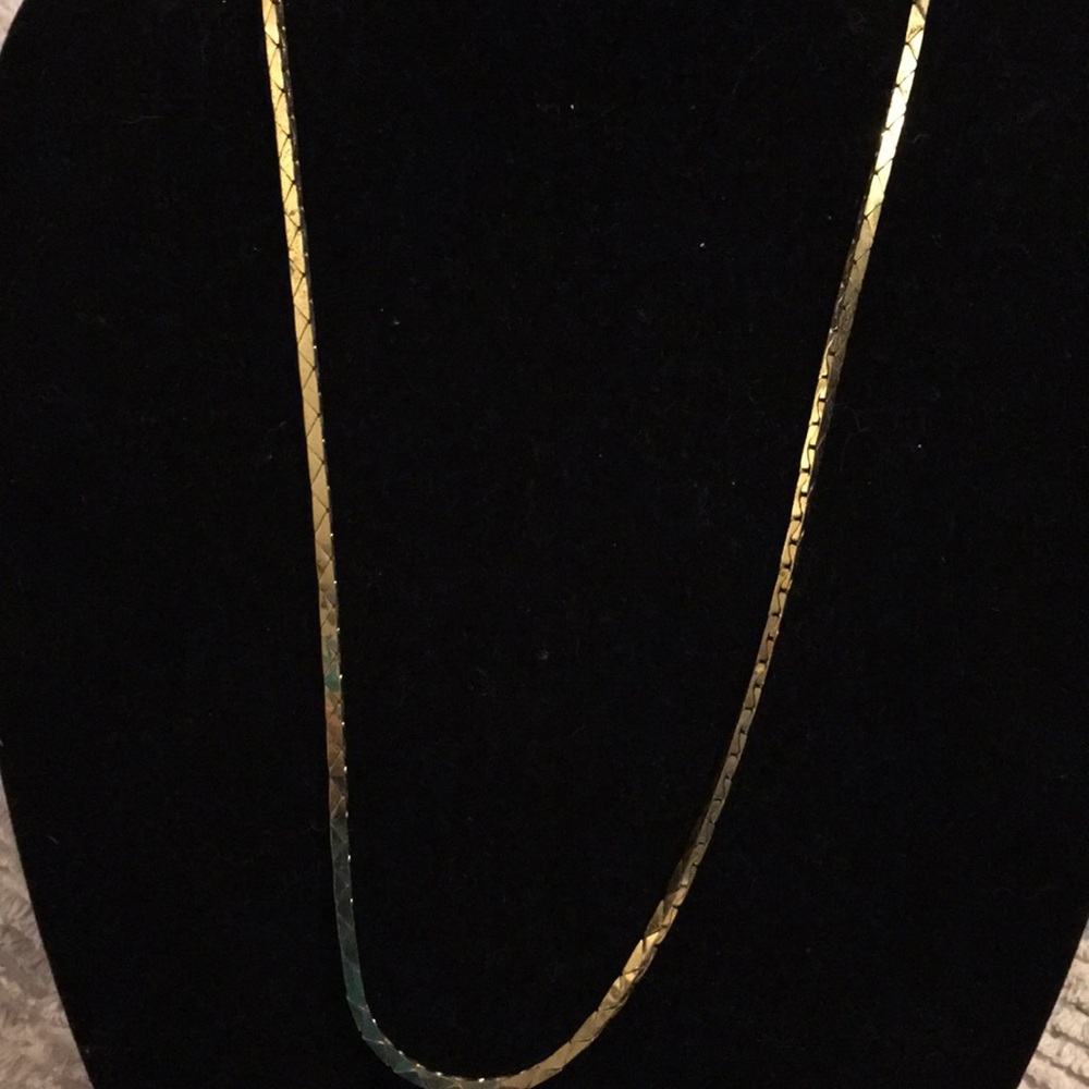 30” goldtone necklace